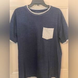 Galaxy By Harvic Blue Shirt with Chest Pocket